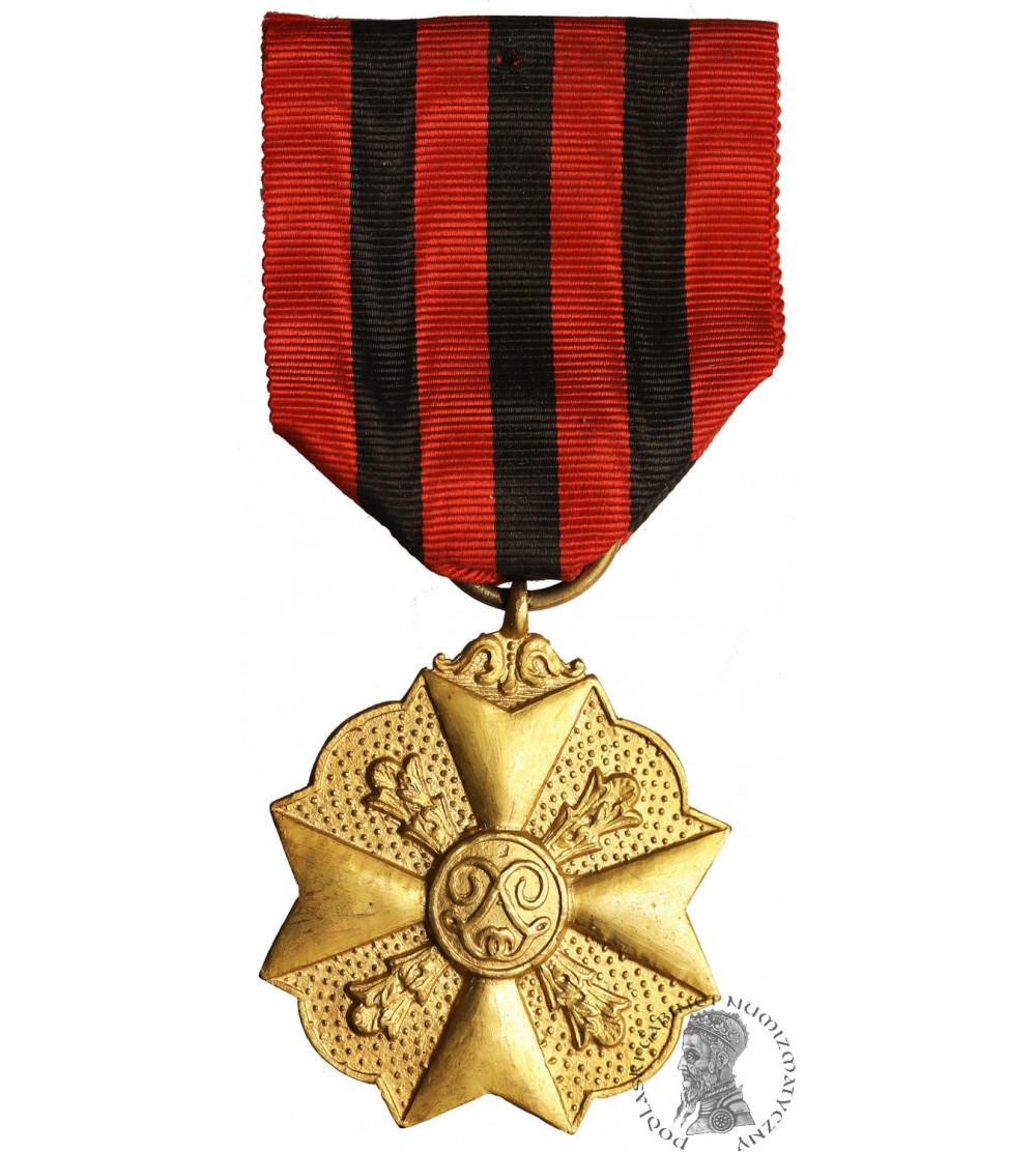 Belgium, Leopold II (1865-1909). Gold Medal First Class, civilian decoration for long administrative service