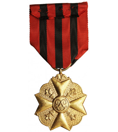 Belgium, Leopold II (1865-1909). Gold Medal First Class, civilian decoration for long administrative service