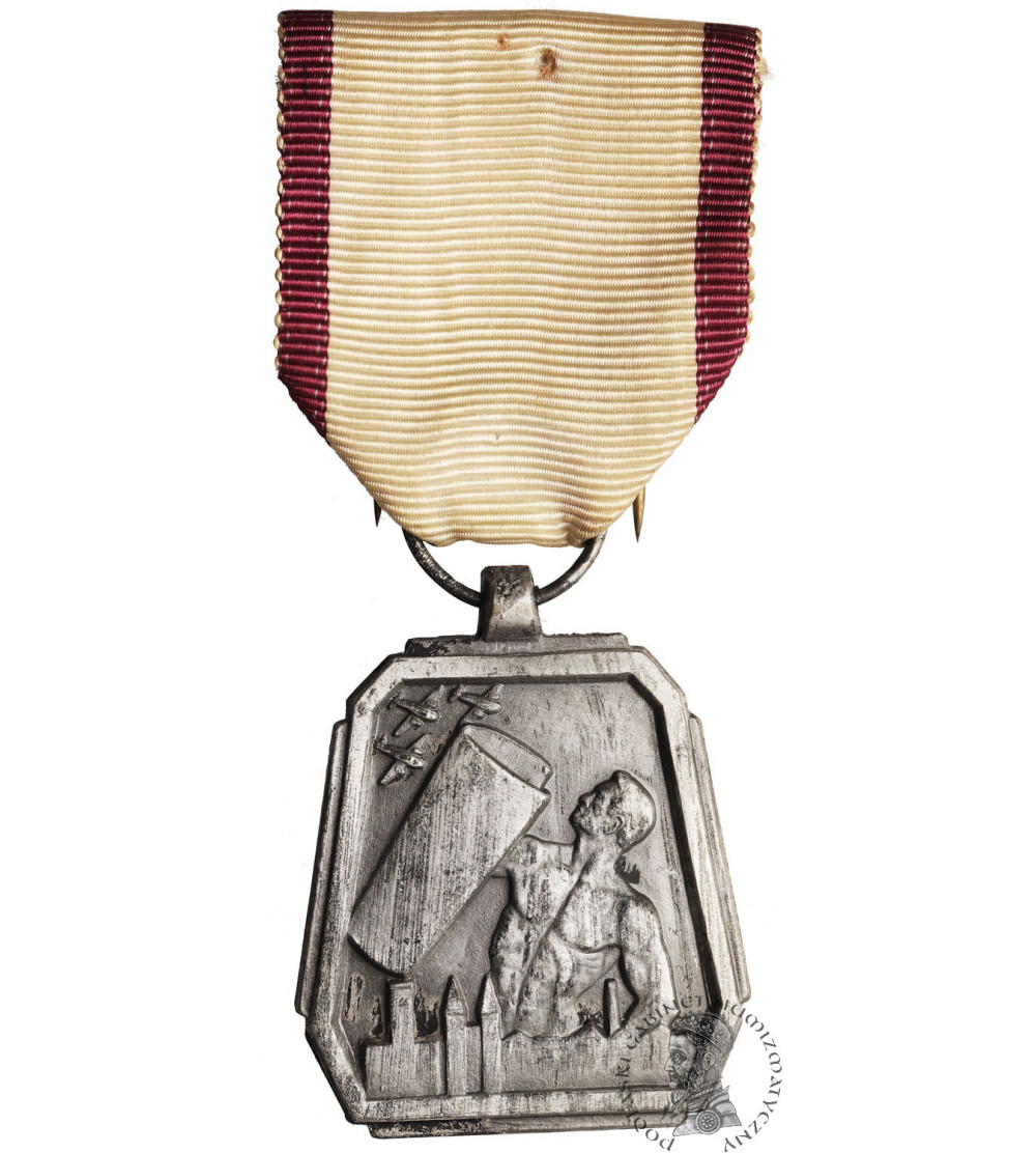 Belgium. WW2 Air Defense Medal - "Servimus 1939 - 1945"