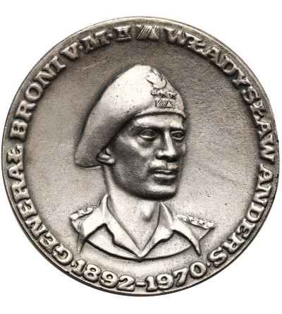 Polska. Medal 1977 gen. Władysław Anders Emigracja, kopia