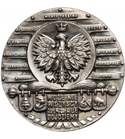 Polska. Medal 1977 gen. Władysław Anders Emigracja, kopia