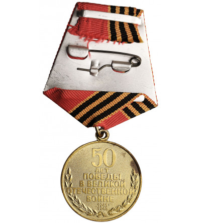 Rosja / Związek Radziecki. Medal 50 Lat Zwycięstwa w Wielkiej Wojnie Ojczyźnianej 1941-1945