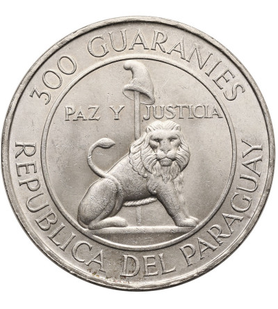 Paraguay. 300 Guaranies 1973, President Stroessner