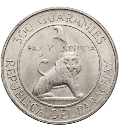 Paraguay. 300 Guaranies 1973, President Stroessner