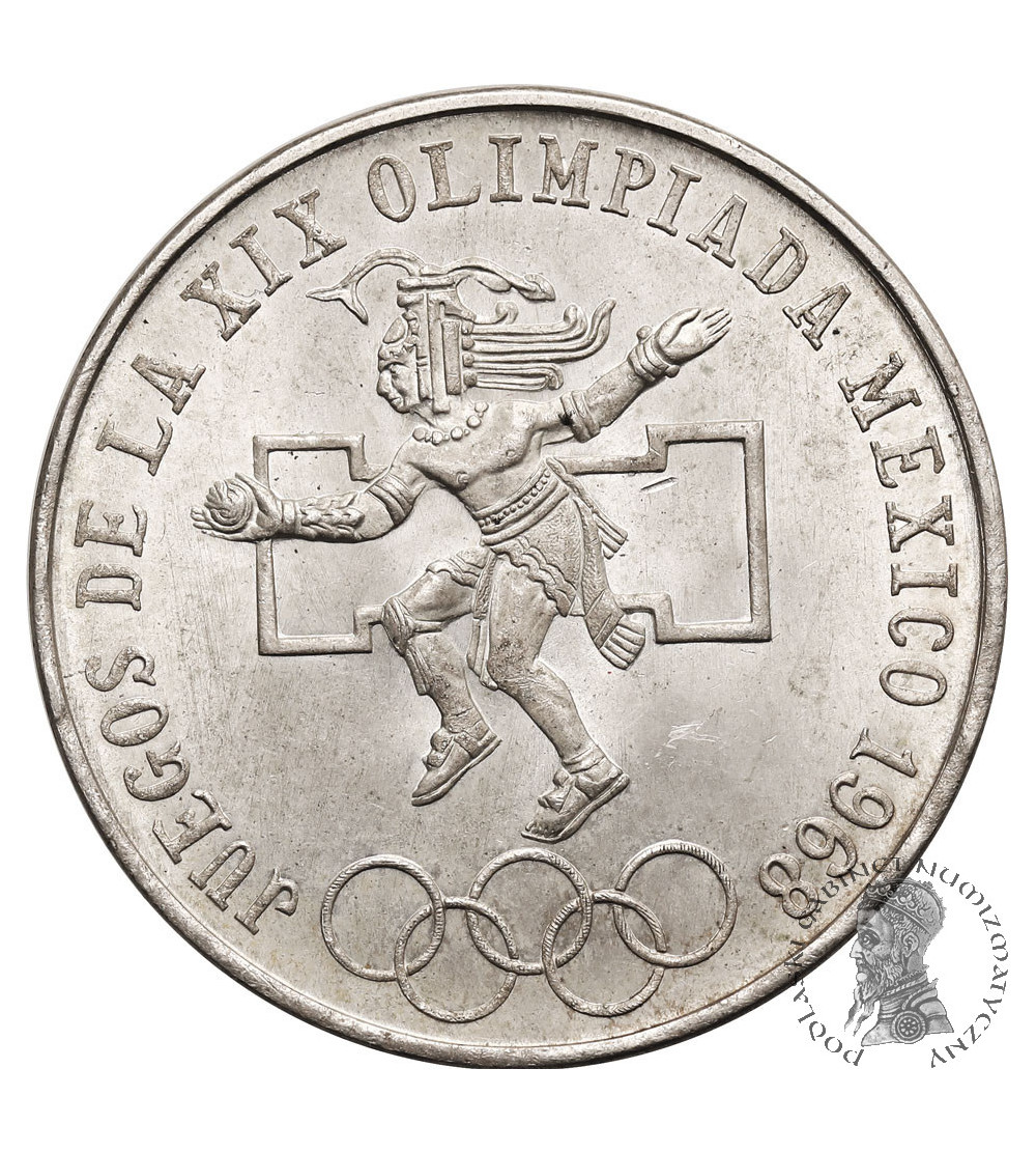 Mexico. 25 Pesos 1968 Mo, XIX Olympic Games Mexico 1968