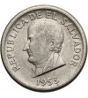 El Salvador. 25 Centavos 1953