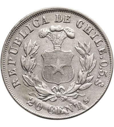 Chile. 20 Centavos 1881