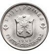 Philippines. 50 Centavos 1947 S, General MacArthur