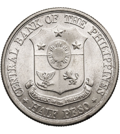 Filipiny. 1/2 peso 1961, Jose Rizal