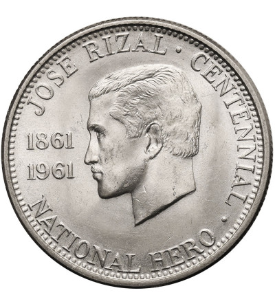 Filipiny. 1/2 peso 1961, Jose Rizal