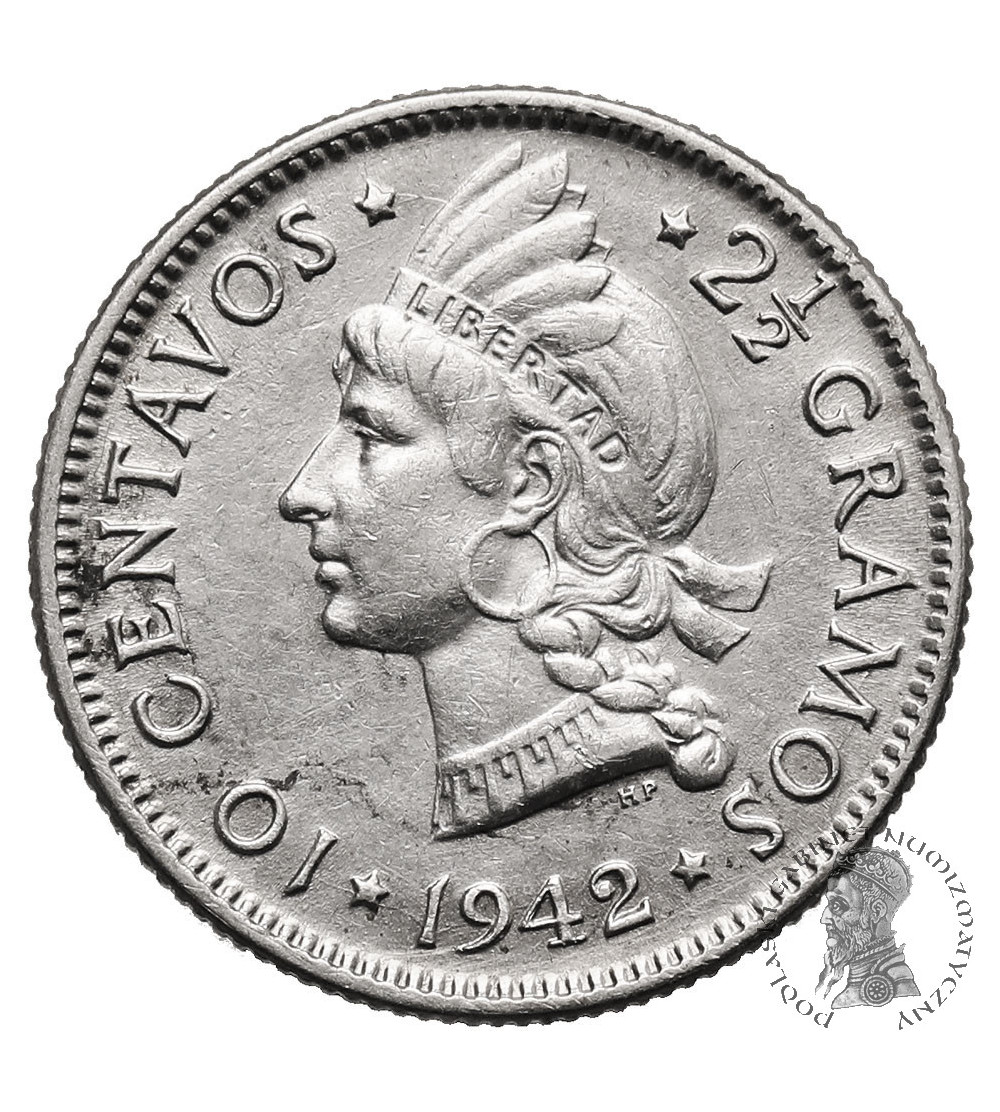 Dominikana. 10 Centavos 1942