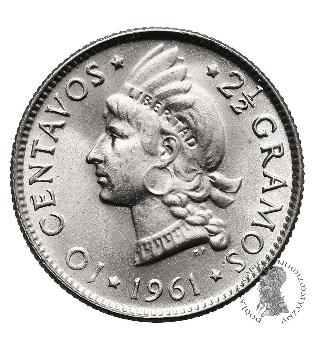 Dominikana. 10 Centavos 1961