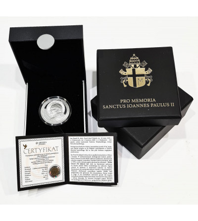 Niue. 2 Dollars 2015, “Pro Memoria” John Paul II commemorative coin - Proof