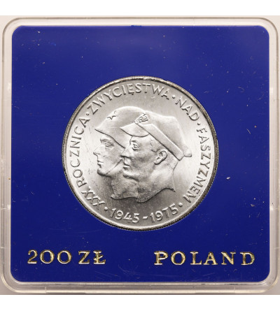 Poland, Peoples Republic. 200 Zlotych 1975, 30th Anniversary - Victory of Fascism