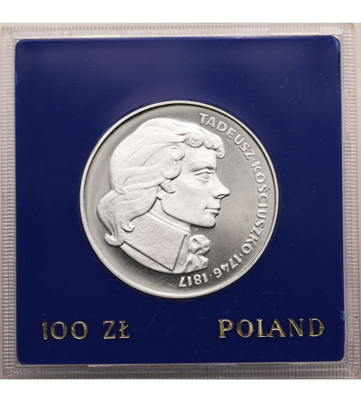 Polska, PRL. 100 złotych 1976, Tadeusz Kościuszko - Proof