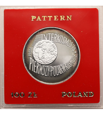 Poland, Peoples Republic. 100 Zlotych 1978, Interkosmos - proba (pattern)