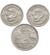 Australia, Elizabeth II. Set 3 coins: Shilling 1954, 1961, Florin 1960