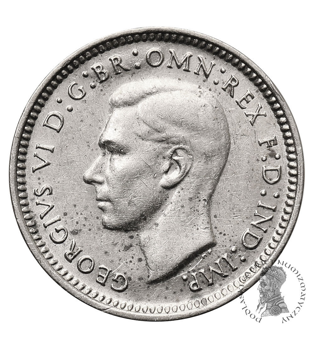 Australia, George VI. 3 Pence (Threepence) 1942 S