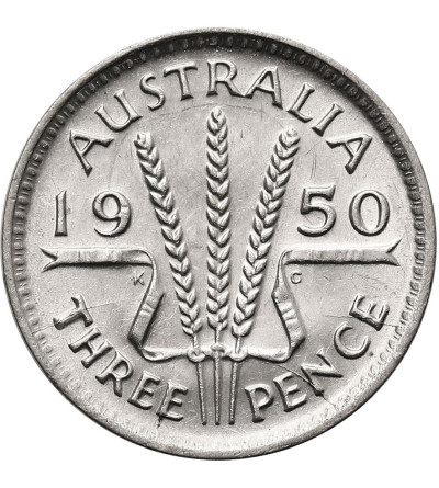 Australia, George VI. 3 Pence (Threepence) 1950 (m)