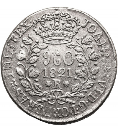 Brazil, Joao VI 1818-1822. 960 Reis 1821 R, Rio de Janeiro