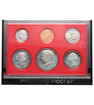 USA. Coin Set (Proof Set) 1980 S, San Francisco - 6 pcs