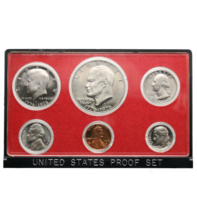 USA. Zestaw monet (Proof Set) 1975 - 1976 S, San Francisco - 6 sztuk, 200-lecie Ameryki