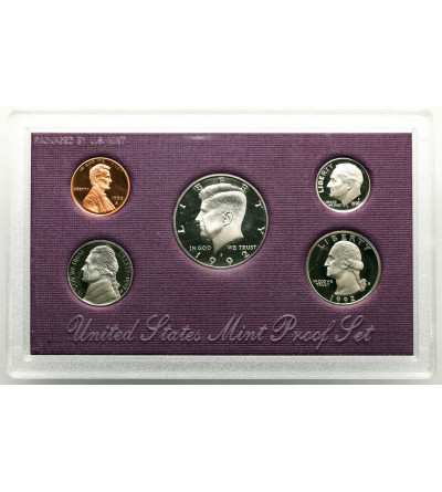 USA. Zestaw monet (Proof Set) 1992 S, San Francisco - 5 sztuk