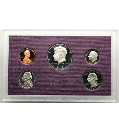 USA. Zestaw monet (Proof Set) 1987 S, San Francisco - 5 sztuk