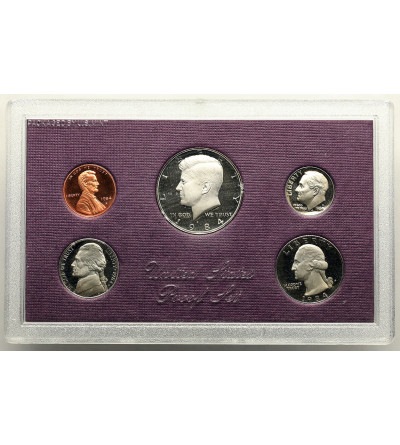 USA. Zestaw monet (Proof Set) 1984 S, San Francisco - 5 sztuk