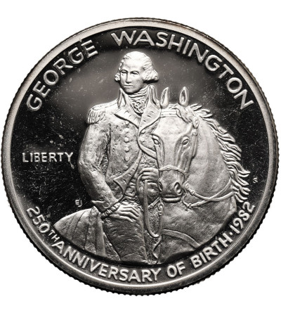 USA. 1/2 Dollar 1982 S, San Francisco, 250th Anniversary of George Washington's Birthday - Proof