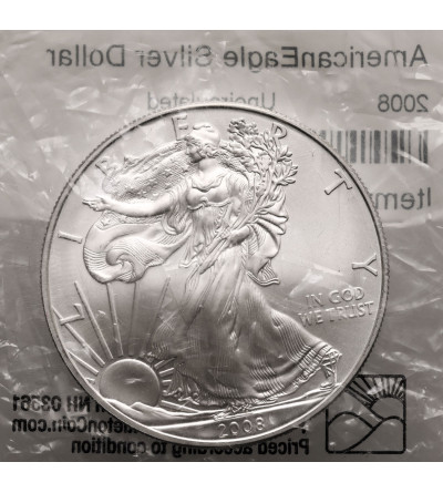 USA. 1 dolar 2008, "American Silver Eagle" - 1 Oz Ag .999