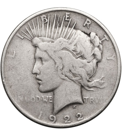 USA. 1 dolar 1922, Filadelfia, "Peace Dollar"