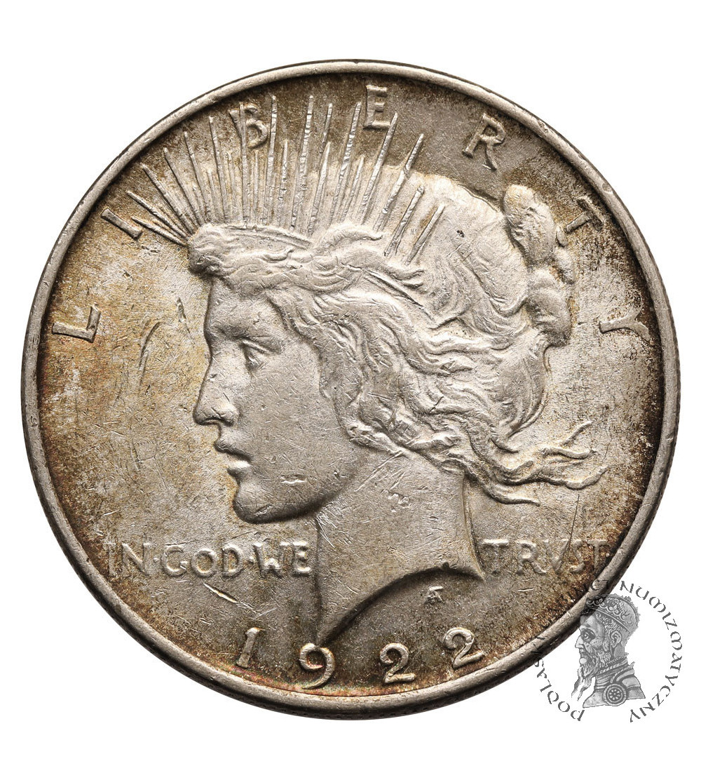 USA. 1 dolar 1922, Filadelfia, "Peace Dollar"