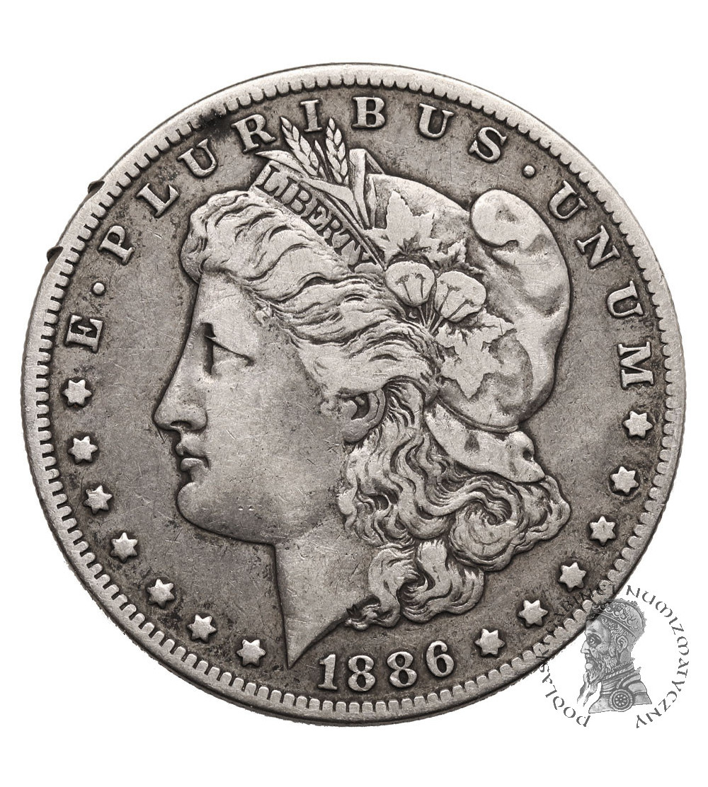 USA. 1 dolar 1886 O, Nowy Orlean, "Morgan Dollar"