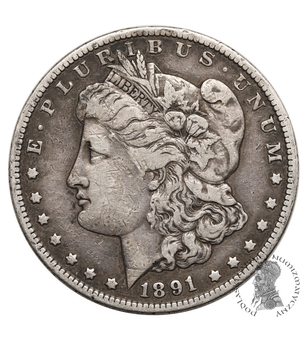 USA. 1 dolar 1891 S, San Francisco, "Morgan Dollar"