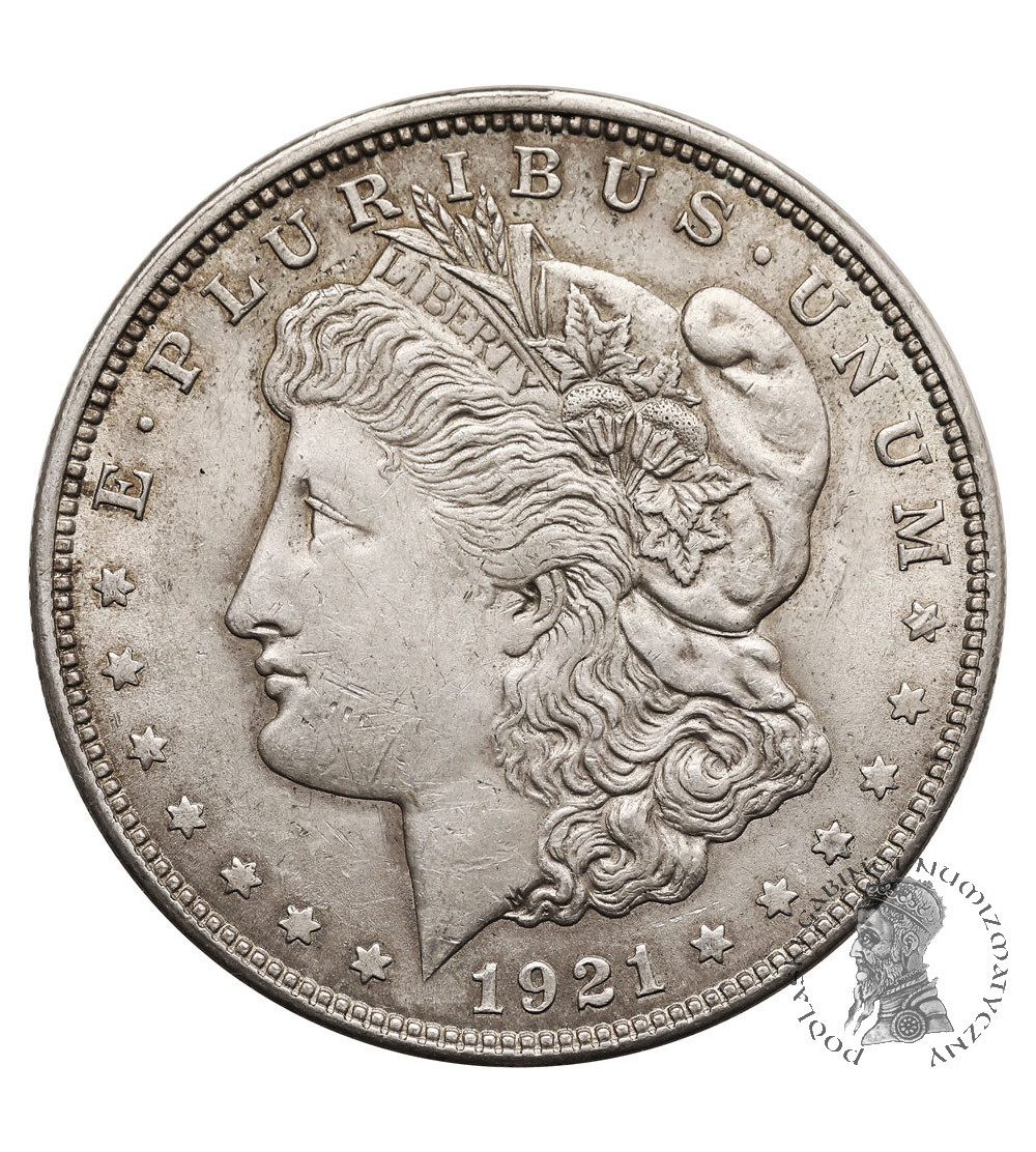 USA. 1 dolar 1921, Filadelfia, "Morgan Dollar"