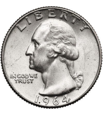 USA. 25 Cents 1964 D, Denver, “Washington Silver Quarter”