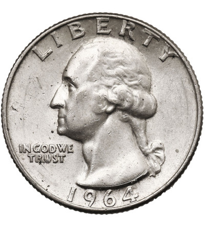 USA. 25 centów 1964, Filadelfia, "Washington Silver Quarter"