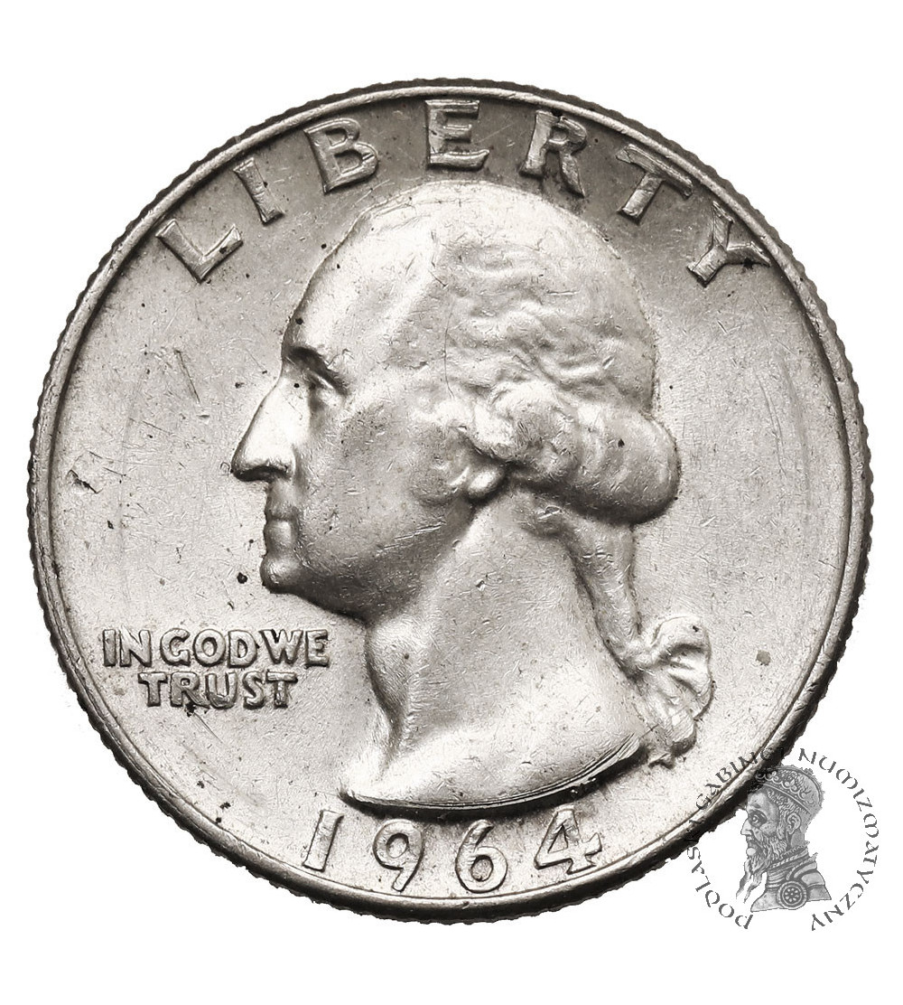 USA. 25 centów 1964, Filadelfia, "Washington Silver Quarter"