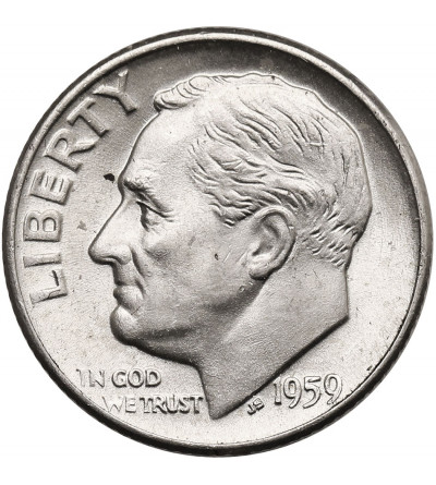 USA. 1 Dime 1959 D, Denver, “Roosevelt Silver Dime”