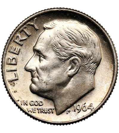 USA. 1 Dime 1964 D, Denver, "Roosevelt Silver Dime”