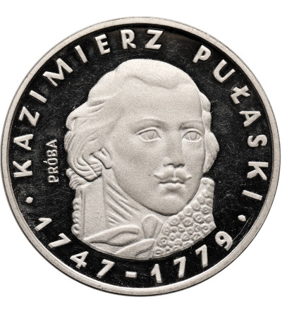 Polska, PRL. 100 złotych 1976, Kazimierz Pułaski - próba