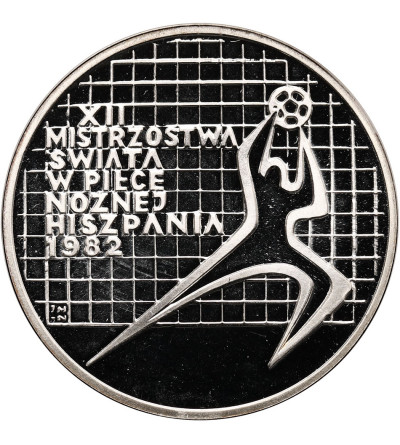 Poland, Peoples Republic. 200 Zlotych 1982, World Soccer Championship Games in Spain 1982