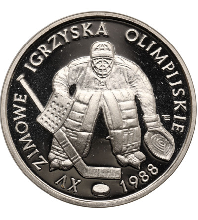 Polska, PRL. 500 złotych 1987, XV Zimowe Igrzyska Olimpijskie, Calgary 1988