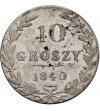 Polska - zabór rosyjski. 10 groszy 1840 MW, Warszawa