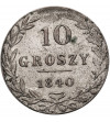 Polska - zabór rosyjski. 10 groszy 1840 MW, Warszawa