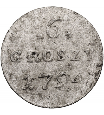 Poland, Stanislaw August Poniatowski 1764-1795. 6 Groszy 1794, Warsaw mint