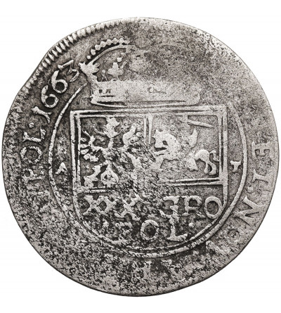 Poland, Jan Kazimierz 1648-1668. Tymf (1 Zloty) 1663 AT, Krakow mint