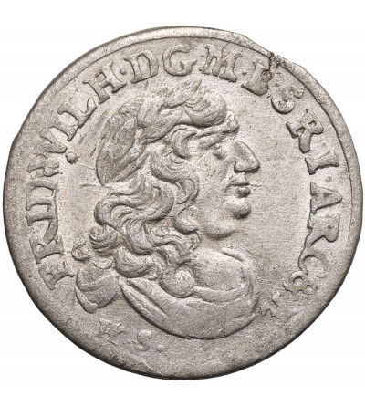 Brandenburg-Preussen (Prussia). Friedrich Wilhelm, the great elector, 1640-1688. 6 Gröscher 1682, HS, Königsberg