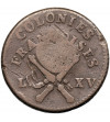 Guadeloupe, French Occupation. 3 Sols / 9 Deniers, 1793 (1767) - Countermark